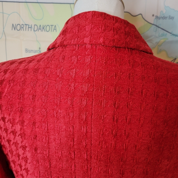 Vintage 1980s Carlisle Red Jacket Size 4. Coat - Picture 7 of 15
